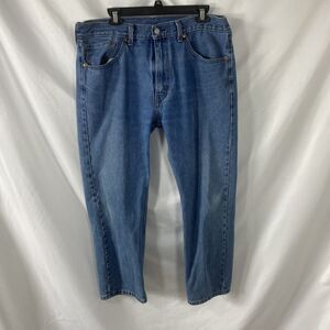 Levi's 505 Regular Fit Men's Jeans Medium Stonewash Straight Leg 38x29 505-4891